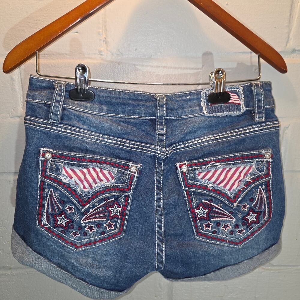 Embroidered Denim Women Shorts